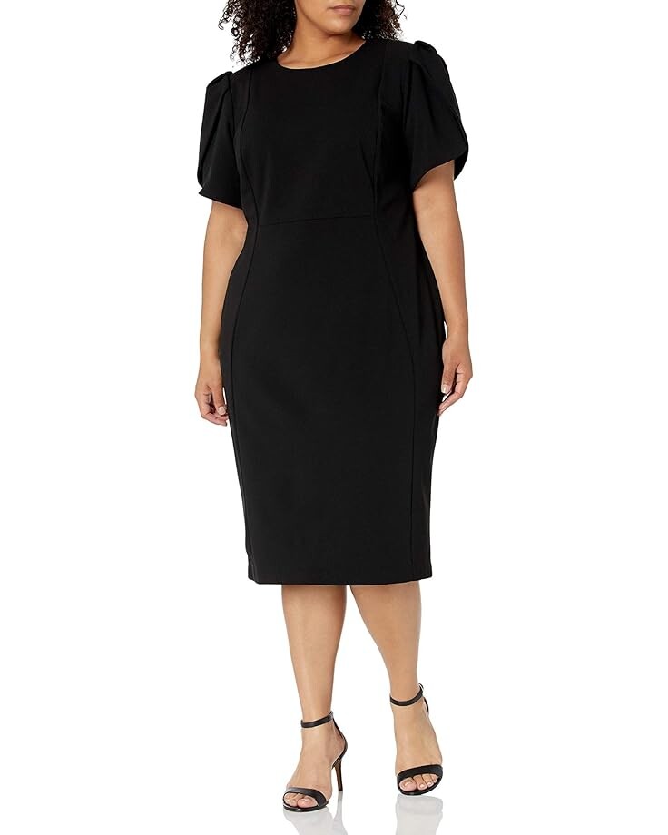 Платье Calvin Klein Plus Size Tulip Sleeved Seamed Sheath, цвет Black 2
Платье Calvin Klein Plus Size Tulip Sleeved Seamed Sheath, цвет Black 2