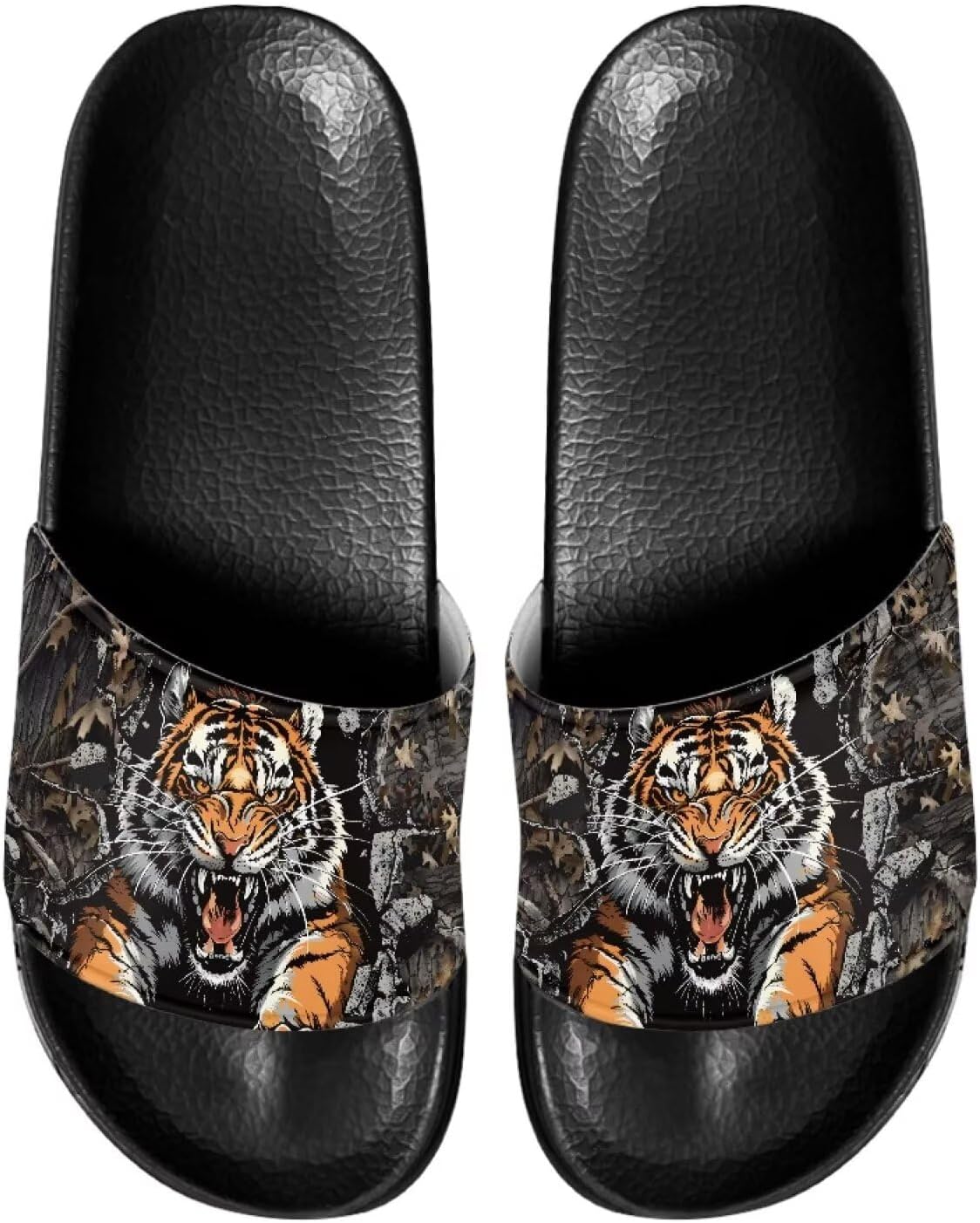 Мужские повседневные сандалии-тапочки Jrysaedy для улицы и дома, Fierce Tiger
Мужские повседневные сандалии-тапочки Jrysaedy для улицы и дома, Fierce Tiger