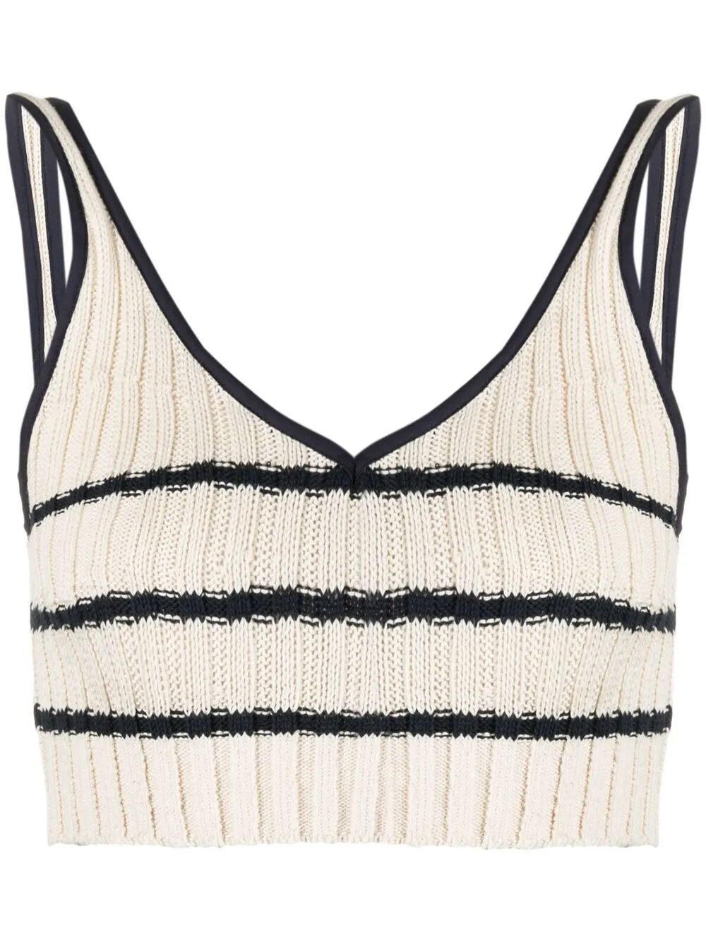 Укороченный топ в рубчик Lorena Antoniazzi, нейтральный
Укороченный топ в рубчик Lorena Antoniazzi, нейтральный