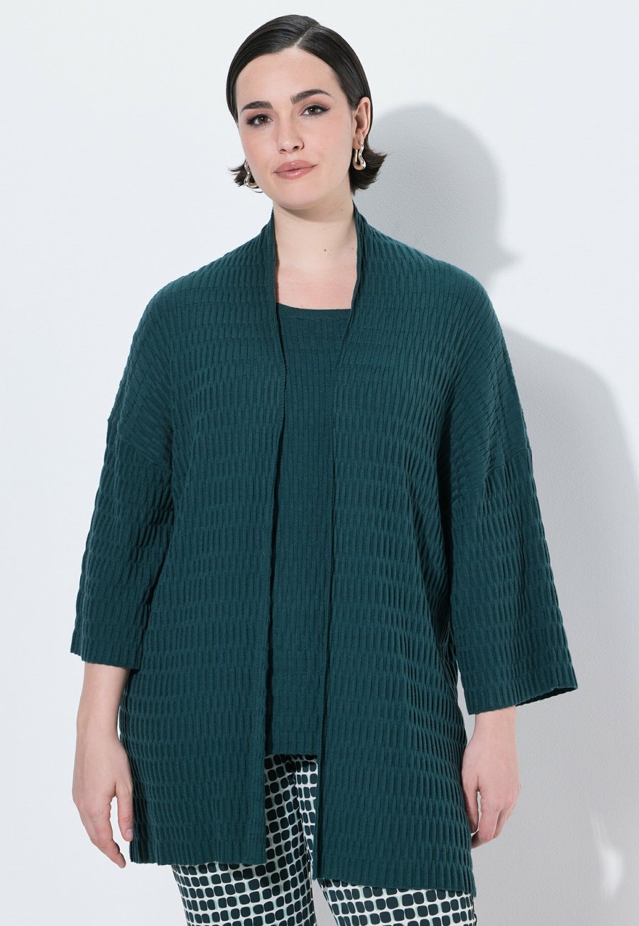 Кардиган Ulla Popken Cardigan, Fir Green/Green
Кардиган Ulla Popken Cardigan, Fir Green/Green