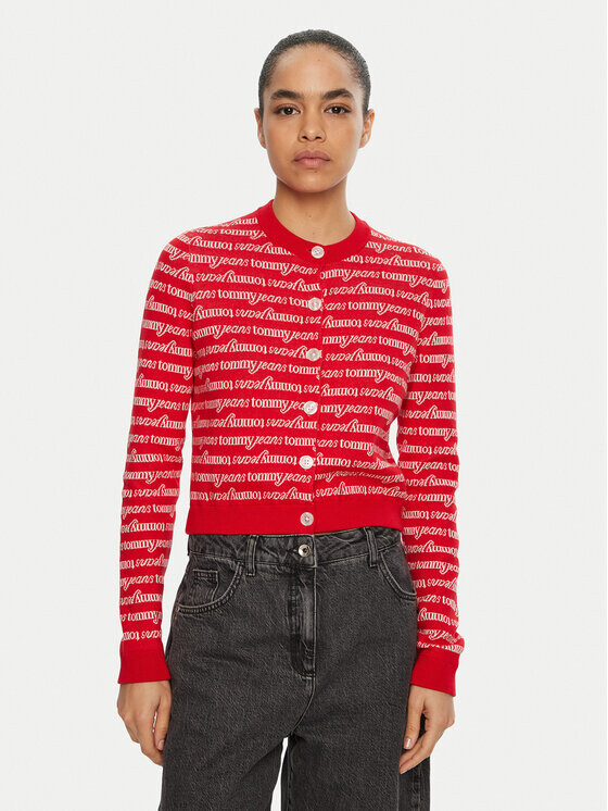Кардиган приталенного кроя Tommy Jeans, красный
Кардиган приталенного кроя Tommy Jeans, красный