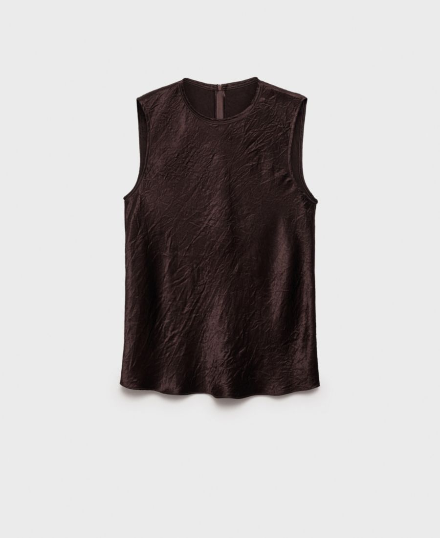 Женская атласная блузка с эффектом потертости MANGO, Chocolate
Женская атласная блузка с эффектом потертости MANGO, Chocolate