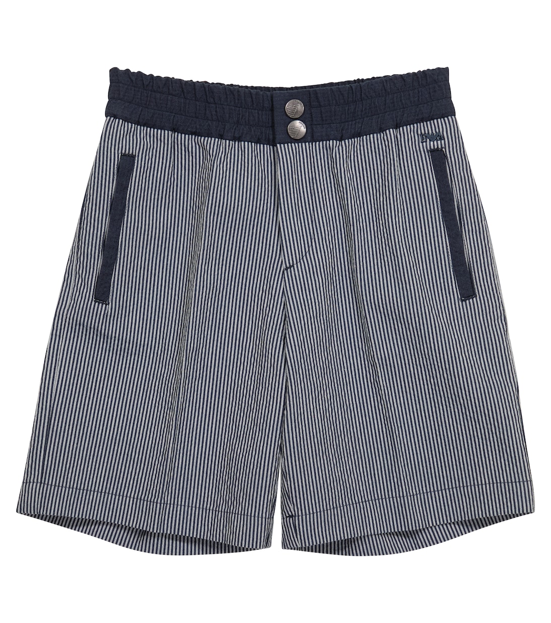 Полосатые шорты Emporio Armani Kids, серый
Полосатые шорты Emporio Armani Kids, серый