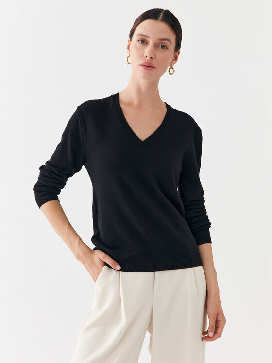 Свитер обычного кроя United Colors Of Benetton, черный 
Свитер обычного кроя United Colors Of Benetton, черный