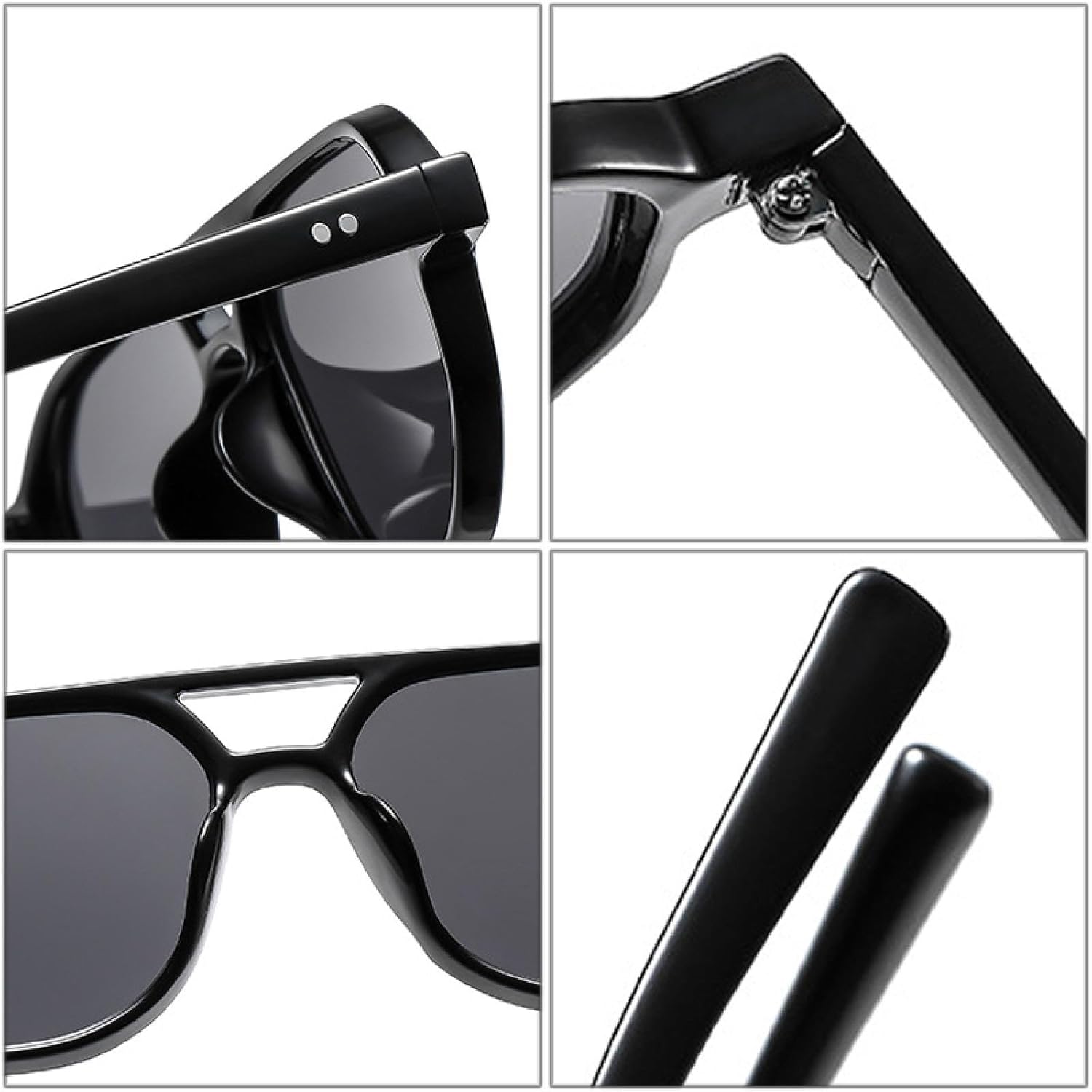 Винтажные мужские солнцезащитные очки с двойной перемычкой и многоугольными линзами, модные женские очки с прозрачными линзами Ocean Lens и заклепками, защита от УФ-излучения UV400 VFDHN, Blue Blue
Винтажные мужские солнцезащитные очки с двойной перемычкой и многоугольными линзами, модные женские очки с прозрачными линзами Ocean Lens и заклепками, защита от УФ-излучения UV400 VFDHN, Blue Blue