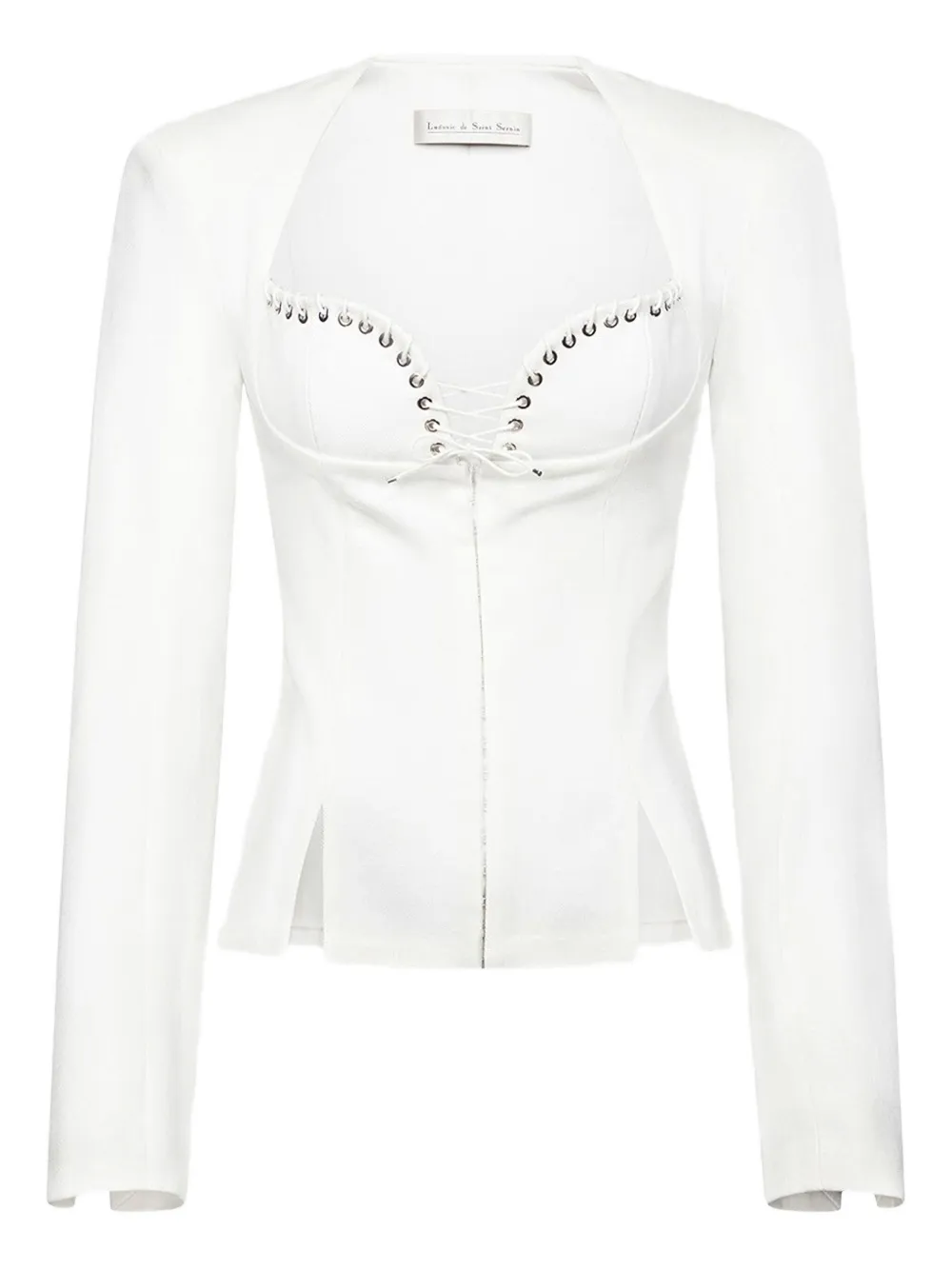 Куртка с объемными плечами и шнуровкой Ludovic de Saint Sernin, белый
Куртка с объемными плечами и шнуровкой Ludovic de Saint Sernin, белый