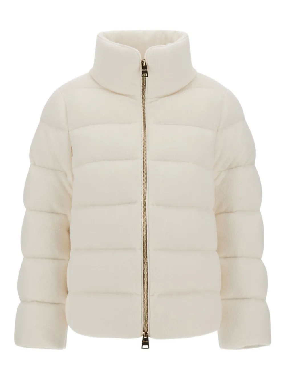 Стеганая куртка с высоким воротником Herno, белый 
Стеганая куртка с высоким воротником Herno, белый