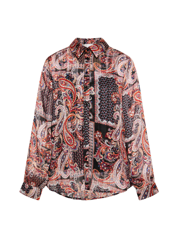 Женская блузка черного цвета, разноцветная Usha
Женская блузка черного цвета, разноцветная Usha