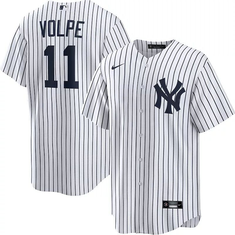 Мужская белая майка Nike New York Yankees Anthony Volpe #11
Мужская белая майка Nike New York Yankees Anthony Volpe #11