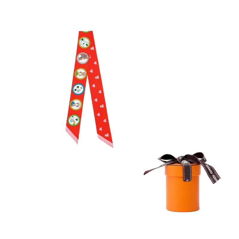 HERMES Шёлковый шарф Twilly, Red
HERMES Шёлковый шарф Twilly, Red