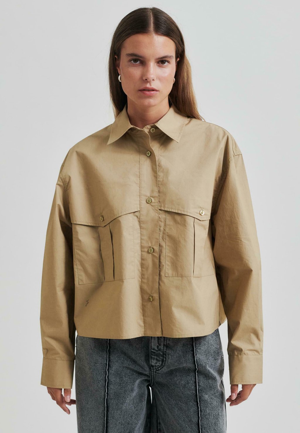 Блузка на пуговицах CHELO Second Female, коричневый
Блузка на пуговицах CHELO Second Female, коричневый