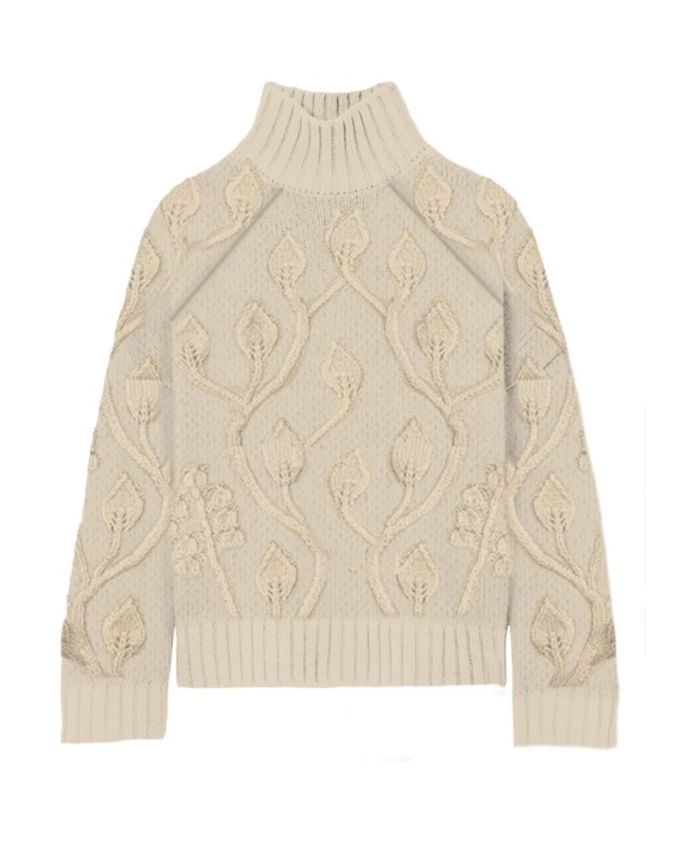 Свитер с высоким воротником Alais Mc2 Saint Barth, бежевый
Свитер с высоким воротником Alais Mc2 Saint Barth, бежевый