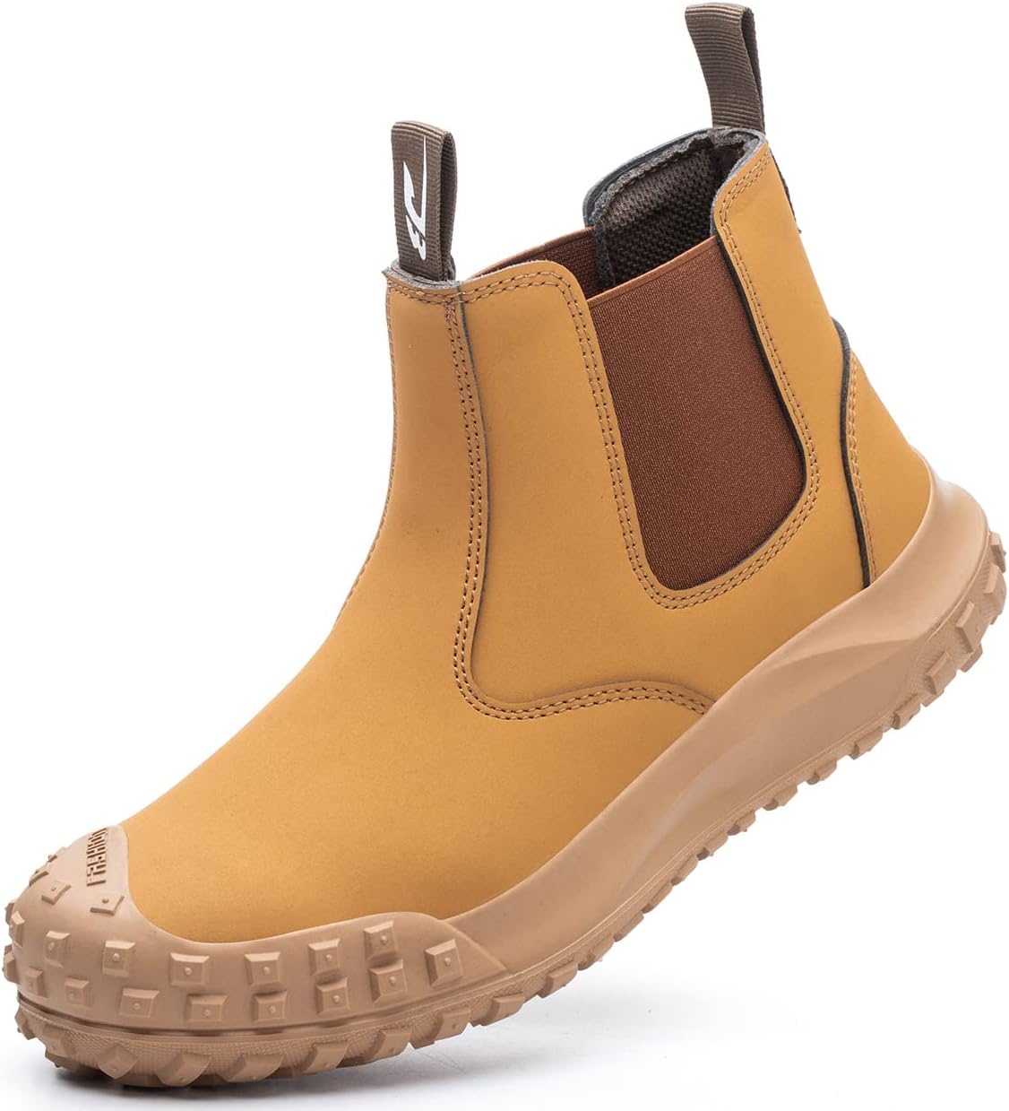 Мужские ботинки Chelsea Dajingkj с защитным носком, водонепроницаемые кожаные противоскользящие ботинки, модные ботинки без шнурков, желтый
Мужские ботинки Chelsea Dajingkj с защитным носком, водонепроницаемые кожаные противоскользящие ботинки, модные ботинки без шнурков, желтый