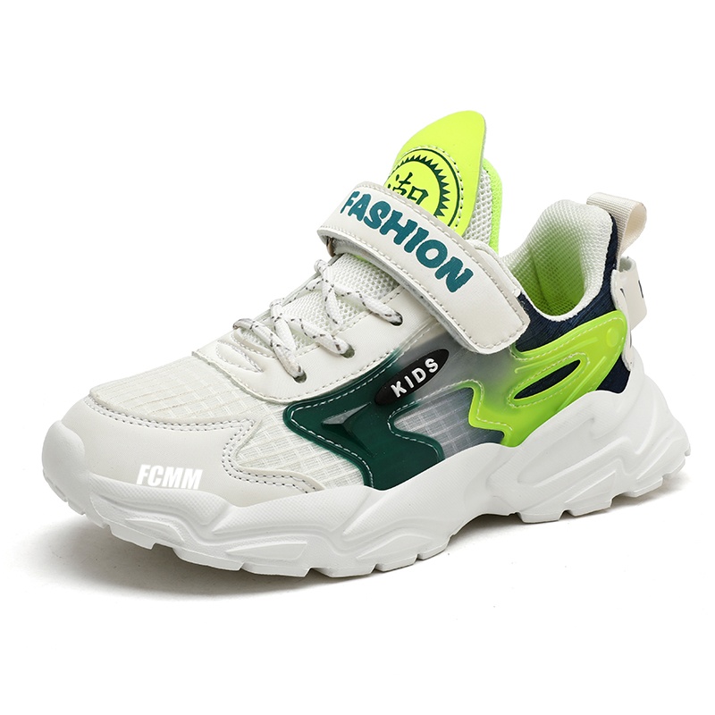 Дышащие кроссовки для бега для детей FCMM, бежевый/зеленый
Дышащие кроссовки для бега для детей FCMM, бежевый/зеленый