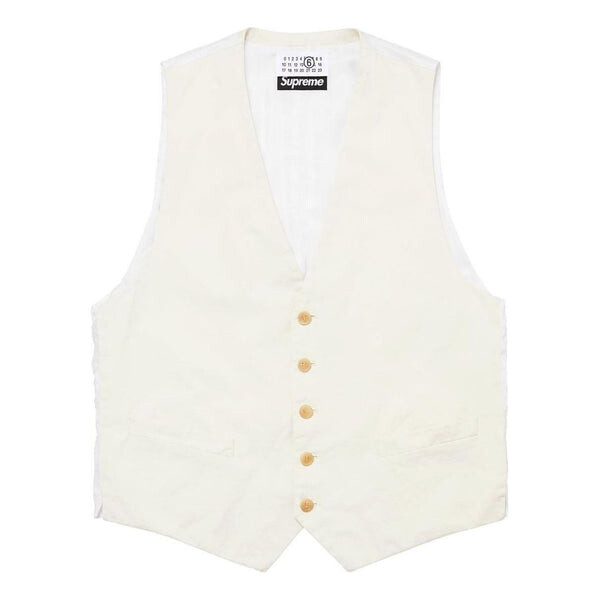 Жилет x mm6 maison margiela wahed cotton suit vest 'white' Supreme, белый
Жилет x mm6 maison margiela wahed cotton suit vest 'white' Supreme, белый