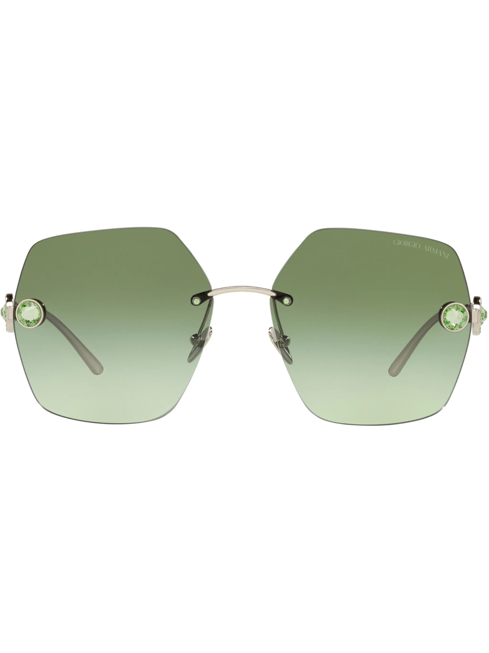 Солнцезащитные очки с кристаллами Giorgio Armani, зеленый
Солнцезащитные очки с кристаллами Giorgio Armani, зеленый