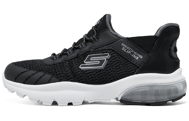 Мальчики Низкие Детские Беговые Кроссовки Black Charcoal Gray Skechers, Black/Charcoal Gray 
Мальчики Низкие Детские Беговые Кроссовки Black Charcoal Gray Skechers, Black/Charcoal Gray