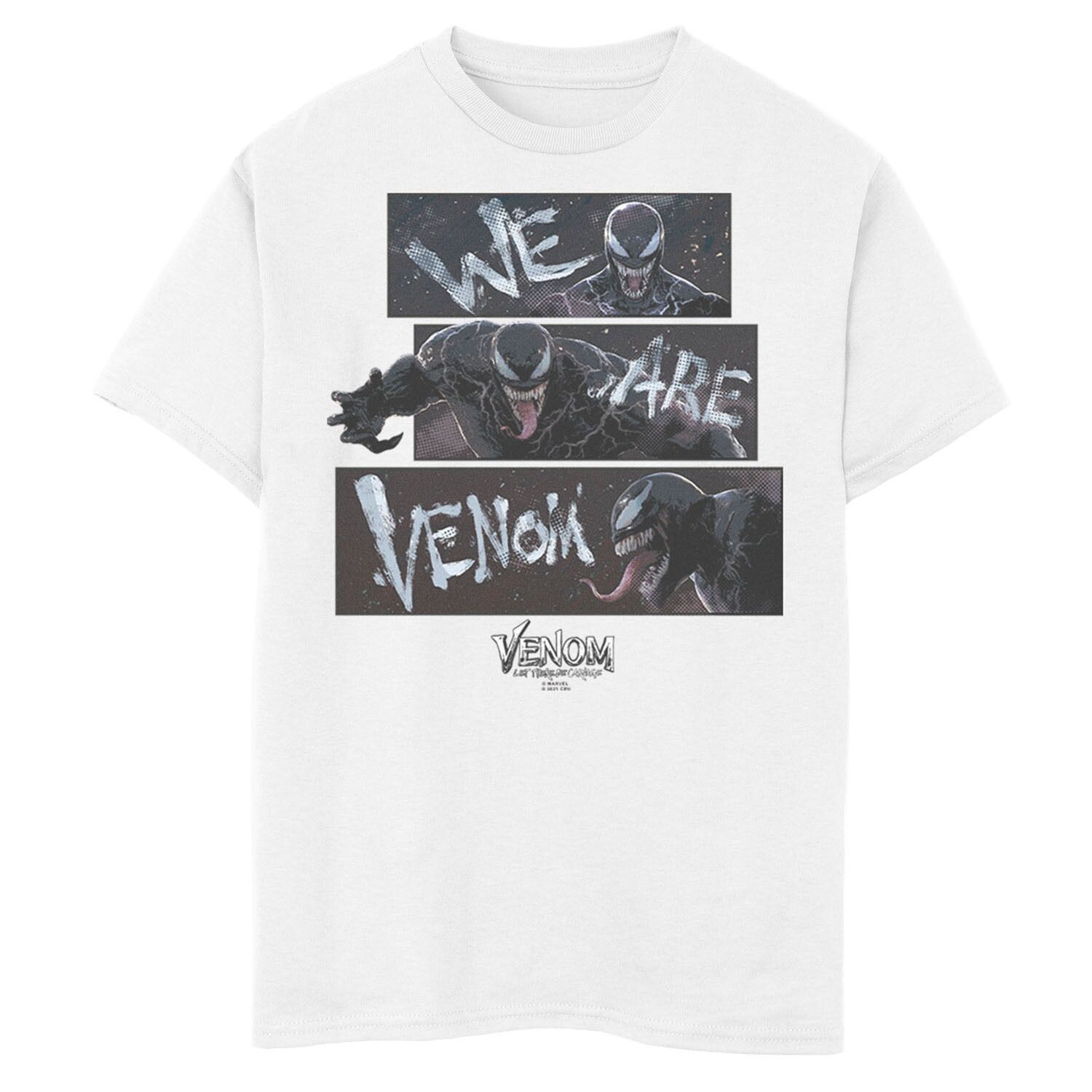 Футболка с графическим рисунком «Marvel Venom: Let There Be Carnage» для мальчиков 8–20 лет, с панелями «We Are Venom» Licensed Character
Футболка с графическим рисунком «Marvel Venom: Let There Be Carnage» для мальчиков 8–20 лет, с панелями «We Are Venom» Licensed Character