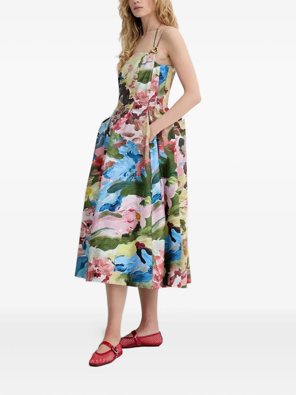 Платье миди с цветочным принтом Stine Goya, розовый
Платье миди с цветочным принтом Stine Goya, розовый