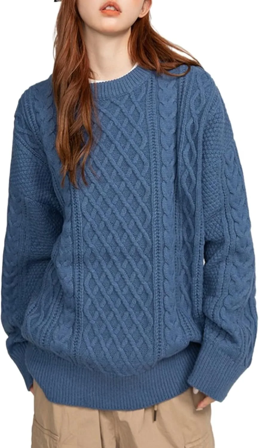 POHADON Oversized свитер с витым узором для мужчин и женщин
POHADON Oversized свитер с витым узором для мужчин и женщин