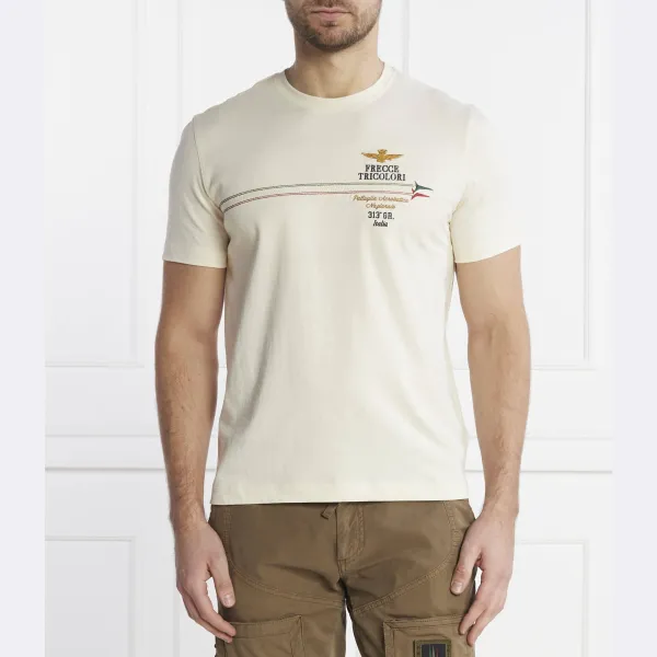 Футболка стандартного кроя Aeronautica Militare, экрю
Футболка стандартного кроя Aeronautica Militare, экрю