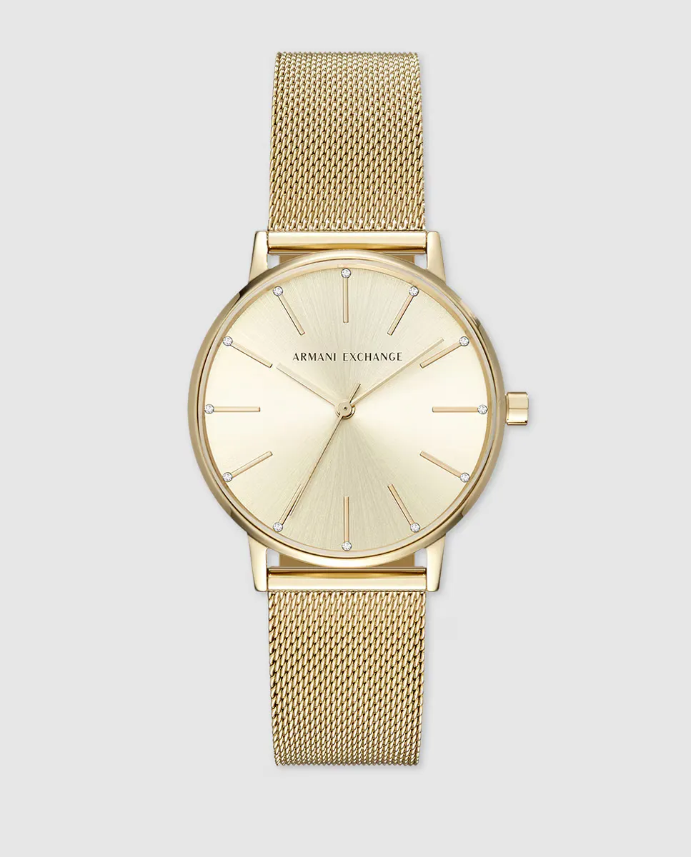 Женские часы Armani Exchange AX5536 из золотой стали, золотой 
Женские часы Armani Exchange AX5536 из золотой стали, золотой