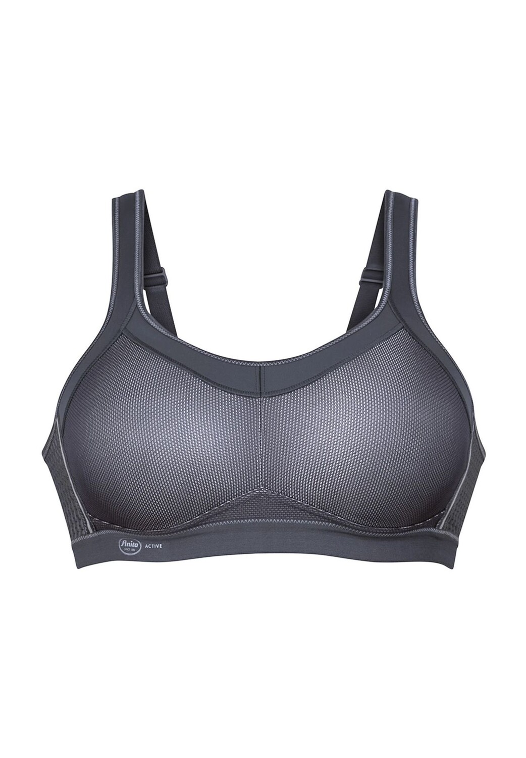 Спортивный бюстгальтер Momentum с бесшовными чашками, дышащий для женщин Anita, антарцитовый
Спортивный бюстгальтер Momentum с бесшовными чашками, дышащий для женщин Anita, антарцитовый