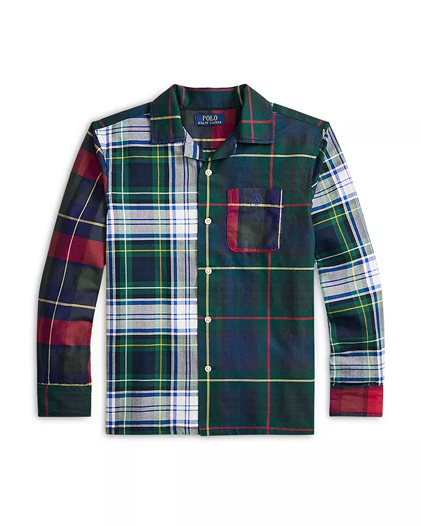 Детская клетчатая хлопковая рубашка-оксфорд для мальчиков - для детей постарше. Ralph Lauren, мультиколор
Детская клетчатая хлопковая рубашка-оксфорд для мальчиков - для детей постарше. Ralph Lauren, мультиколор