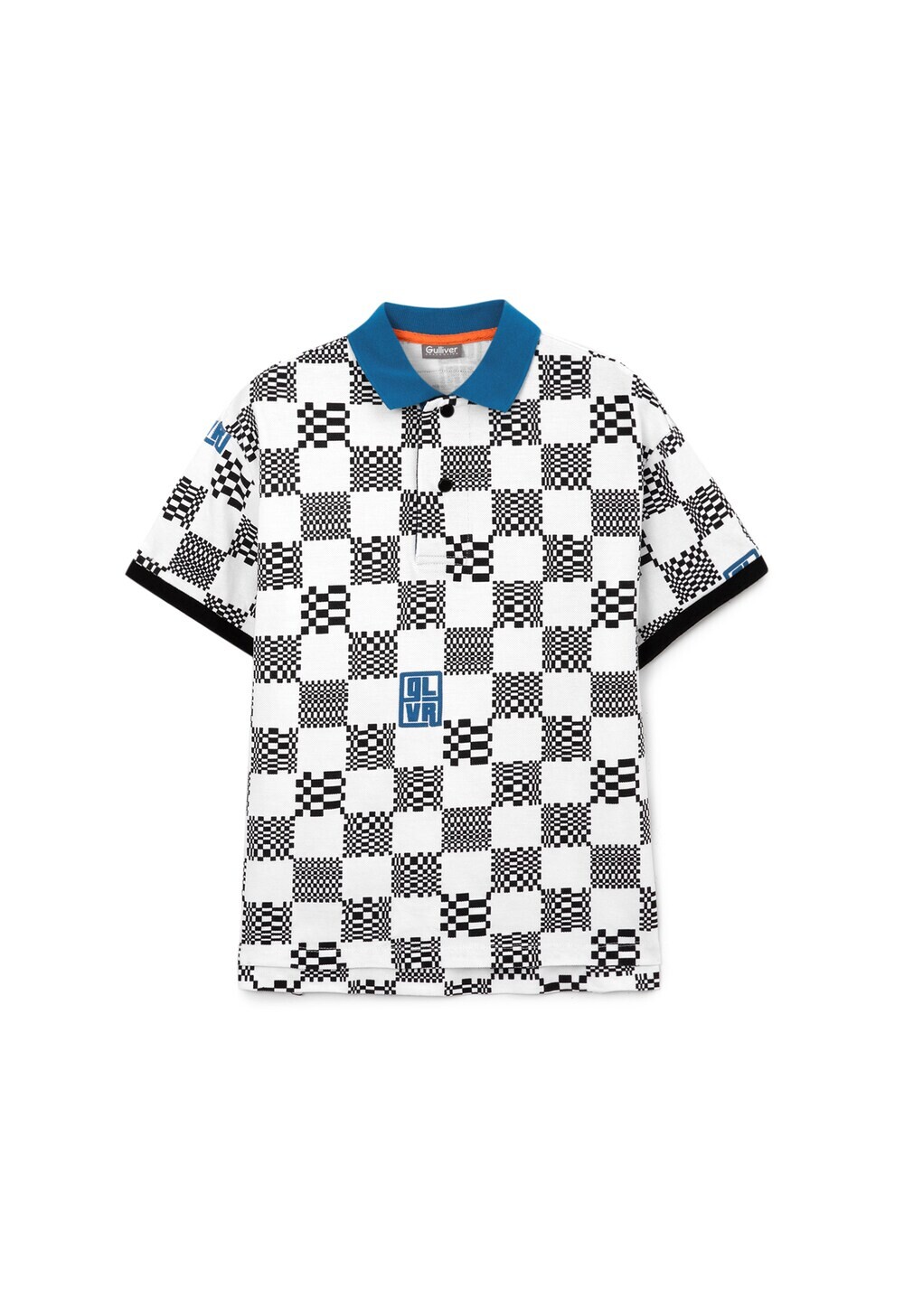 Футболка поло Gulliver в клетку, черно-белый
Футболка поло Gulliver в клетку, черно-белый