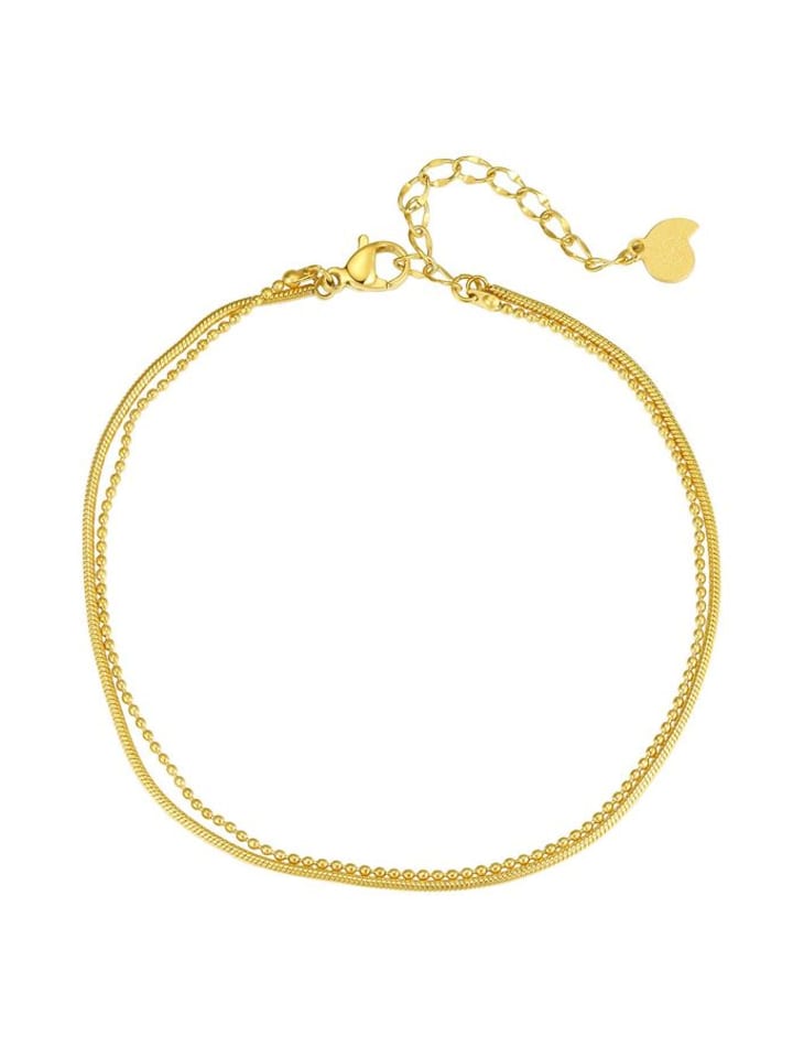 Hey Happiness Позолоченный. Браслет на лодыжку с двумя рядами бусин из нержавеющей стали в золотом исполнении - (Д) 20-21 см
Hey Happiness Позолоченный. Браслет на лодыжку с двумя рядами бусин из нержавеющей стали в золотом исполнении - (Д) 20-21 см