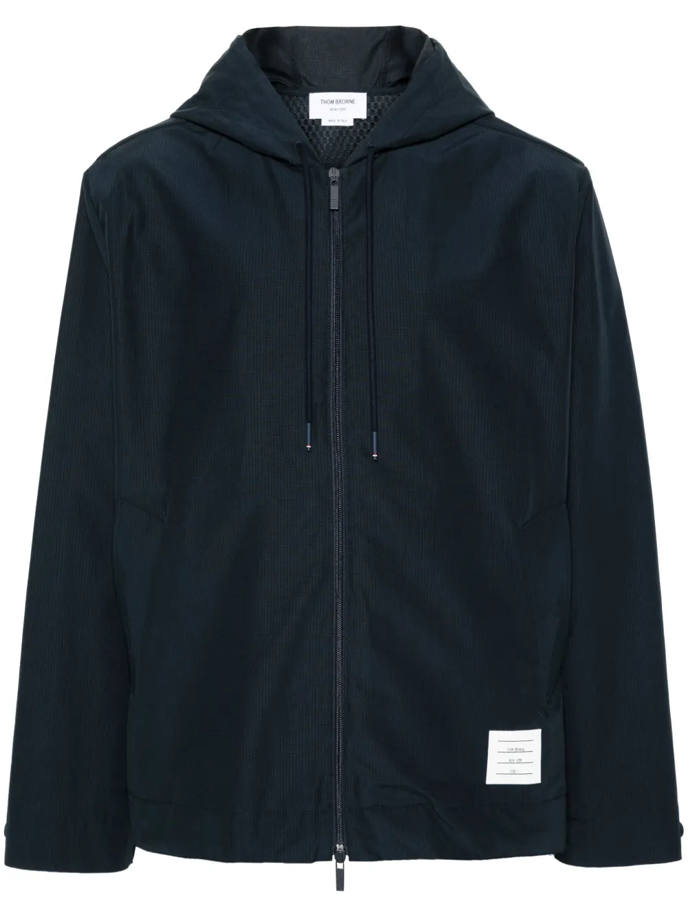 Куртка на молнии с капюшоном THOM BROWNE, синий
Куртка на молнии с капюшоном THOM BROWNE, синий