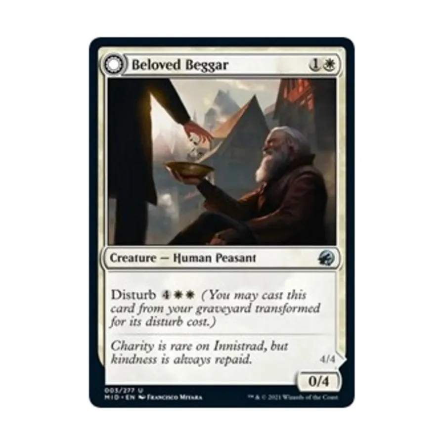 CCG Возлюбленный нищий (U), MTG - Innistrad - Midnight Hunt
CCG Возлюбленный нищий (U), MTG - Innistrad - Midnight Hunt