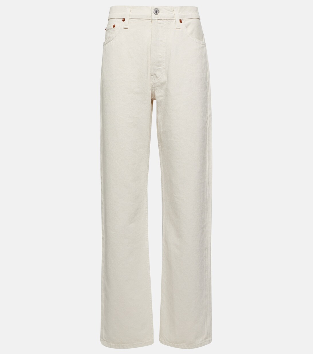 Джинсы прямого кроя с высокой посадкой RE/DONE, белый
Джинсы прямого кроя с высокой посадкой RE/DONE, белый