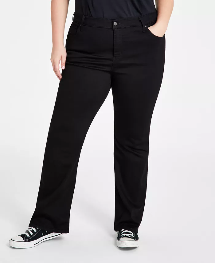 Модные джинсы с высокой посадкой и расклешенными штанинами Plus Size 725 Levi's, черный
Модные джинсы с высокой посадкой и расклешенными штанинами Plus Size 725 Levi's, черный