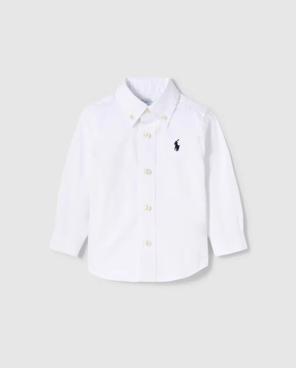 Белая хлопковая рубашка для мальчика Polo Ralph Lauren
Белая хлопковая рубашка для мальчика Polo Ralph Lauren