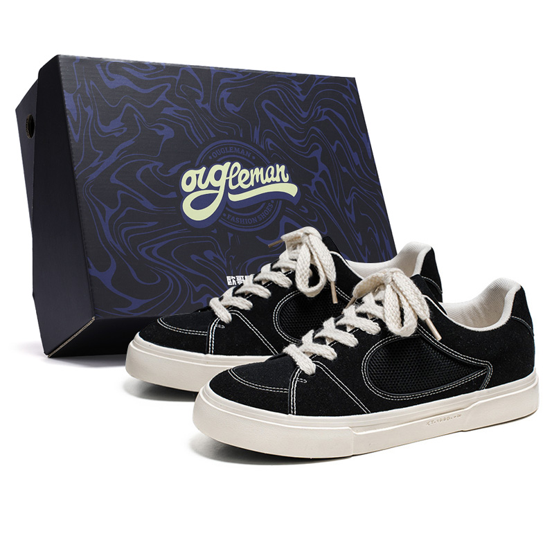 OUGLEMEN Износостойкие, легкие, дышащие и нескользящие мужские скейтерские кеды лоу-топ черные, цвет Black
OUGLEMEN Износостойкие, легкие, дышащие и нескользящие мужские скейтерские кеды лоу-топ черные, цвет Black