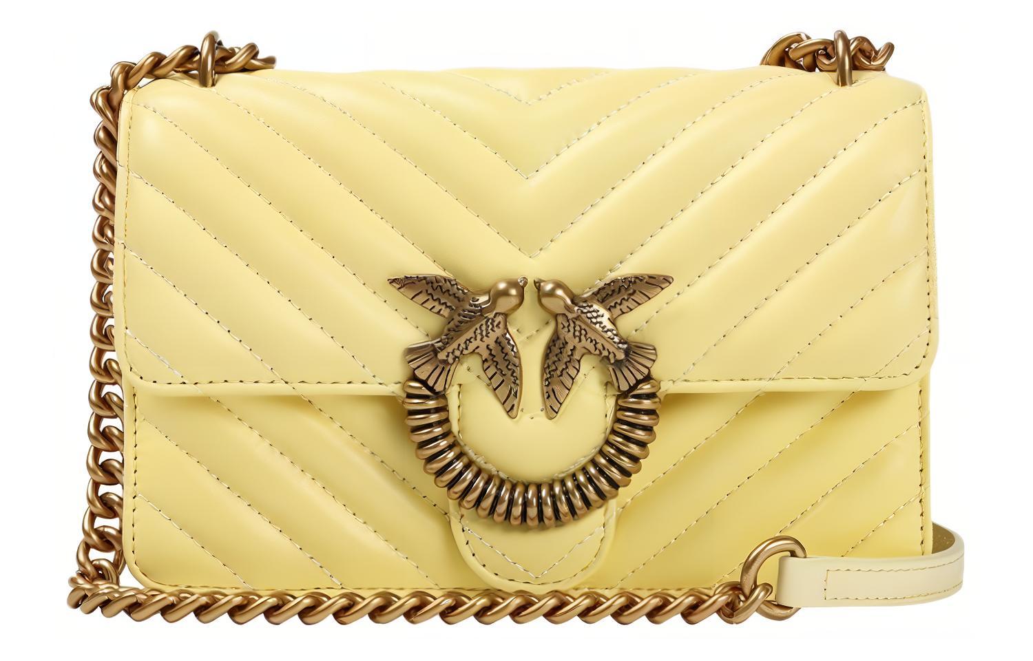 PINKO Овчинная сумка ласточка через плечо средний женский желтый
PINKO Овчинная сумка ласточка через плечо средний женский желтый