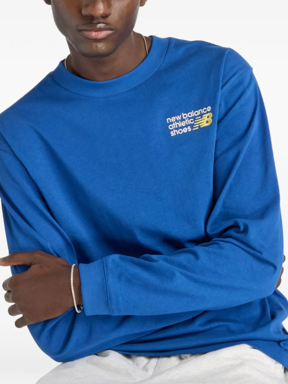 Футболка с вышитым логотипом New Balance, синий
Футболка с вышитым логотипом New Balance, синий