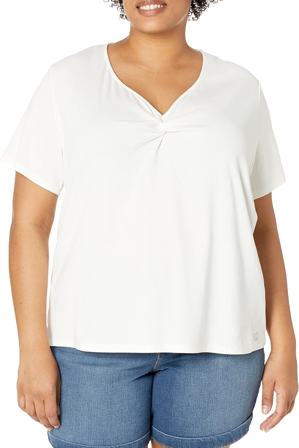 Женская футболка Calvin Klein размера плюс с коротким рукавом и V-образным вырезом, 1x1 в рубчик, с перекрученной отделкой, Soft White, Белый, Женская футболка Calvin Klein размера плюс с коротким рукавом и V-образным вырезом, 1x1 в рубчик, с перекрученно
Женская футболка Calvin Klein размера плюс с коротким рукавом и V-образным вырезом, 1x1 в рубчик, с перекрученной отделкой, Soft White, Белый, Женская футболка Calvin Klein размера плюс с коротким рукавом и V-образным вырезом, 1x1 в рубчик, с перекрученно