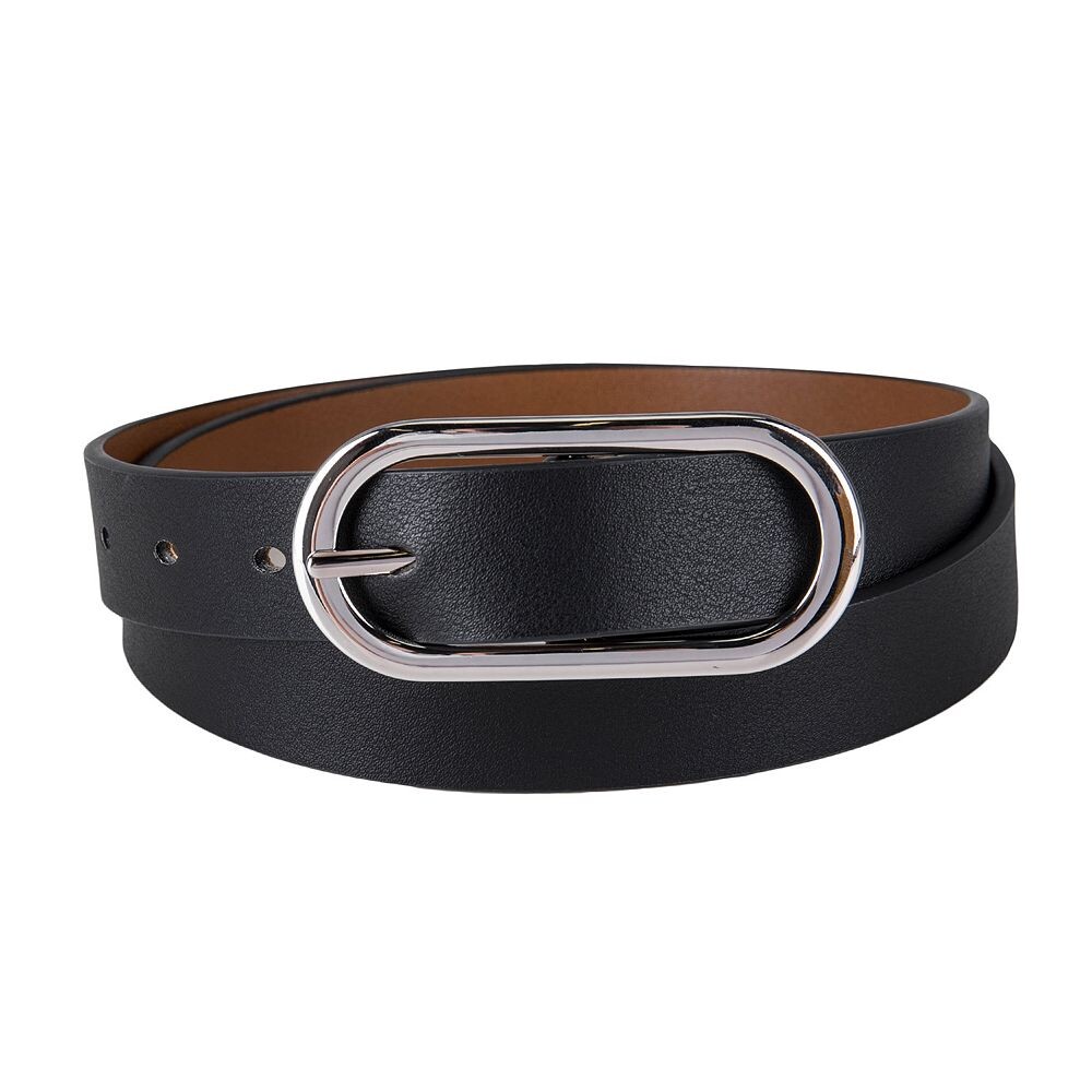 Двусторонний ремень с центральной пряжкой для женщин и плюсов LC Lauren Conrad, цвет Black Saddle 
Двусторонний ремень с центральной пряжкой для женщин и плюсов LC Lauren Conrad, цвет Black Saddle