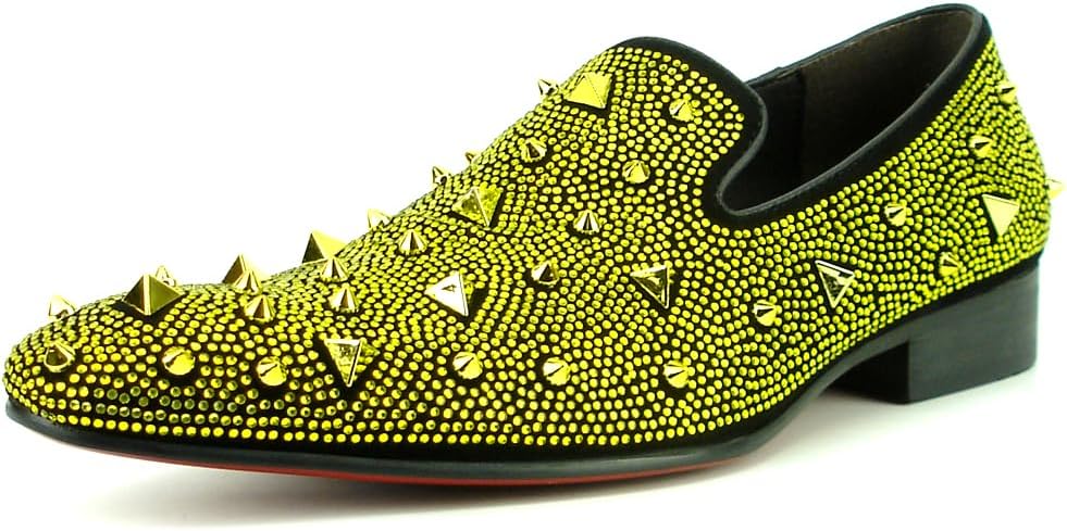 Мужские лоферы Fiesso от Aurelio Garcia FI-7364-R с заклепками из страз и заостренным носком, без шнуровки Fiesso By Aurelio Garcia, золотой
Мужские лоферы Fiesso от Aurelio Garcia FI-7364-R с заклепками из страз и заостренным носком, без шнуровки Fiesso By Aurelio Garcia, золотой