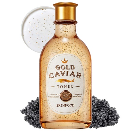 Skinfood Gold Caviar Ex Facial Toner 145 мл - Концентрированный экстракт икры и золота Skin Food Since 1957 
Skinfood Gold Caviar Ex Facial Toner 145 мл - Концентрированный экстракт икры и золота Skin Food Since 1957