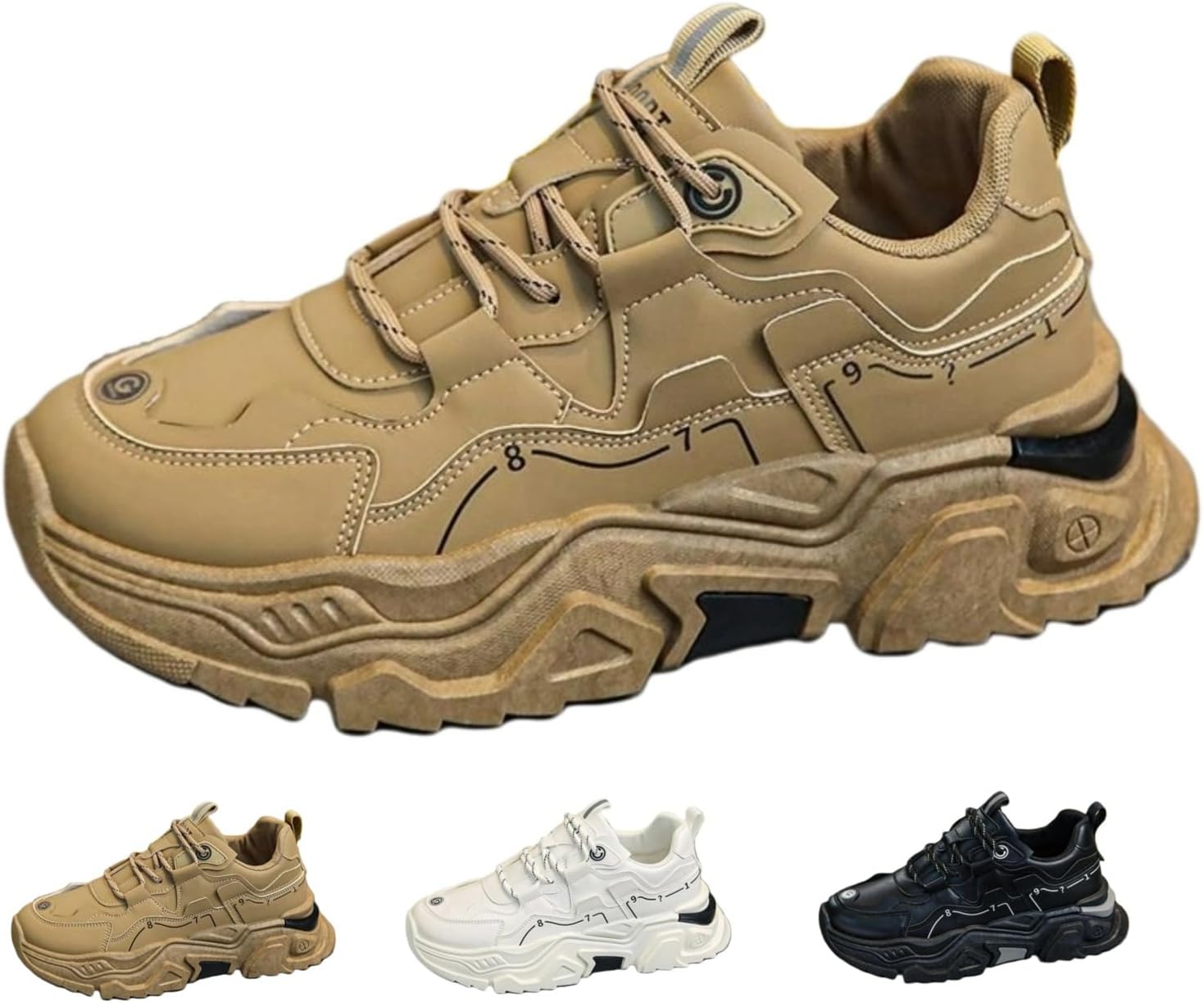 Мужские повседневные кроссовки на массивной подошве, модный уличный стиль, нескользящие, удобные спортивные для бега и ходьбы Macefil, хаки
Мужские повседневные кроссовки на массивной подошве, модный уличный стиль, нескользящие, удобные спортивные для бега и ходьбы Macefil, хаки