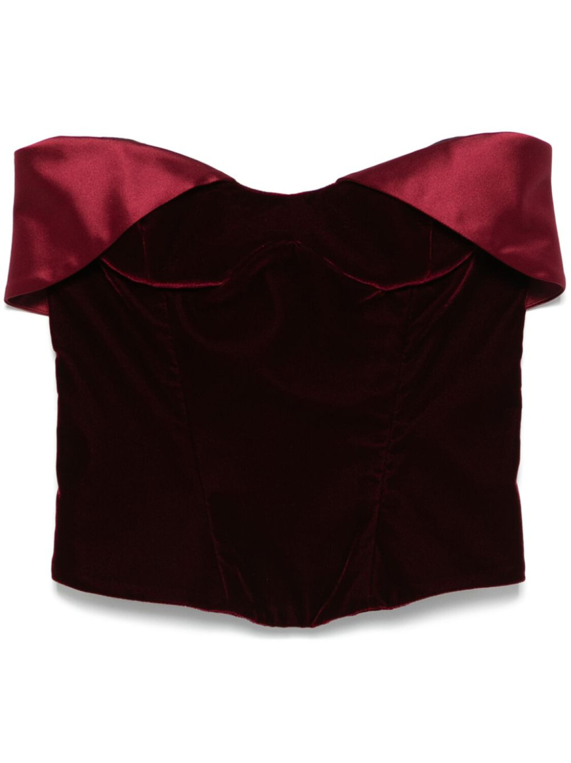 Mugler бархатный топ-корсет, красный
Mugler бархатный топ-корсет, красный