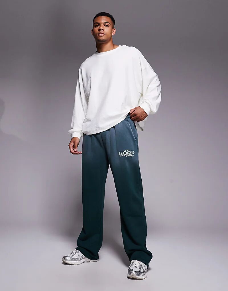 Спортивные брюки прямого кроя Good For Nothing зеленого цвета с эффектом брызг
Спортивные брюки прямого кроя Good For Nothing зеленого цвета с эффектом брызг