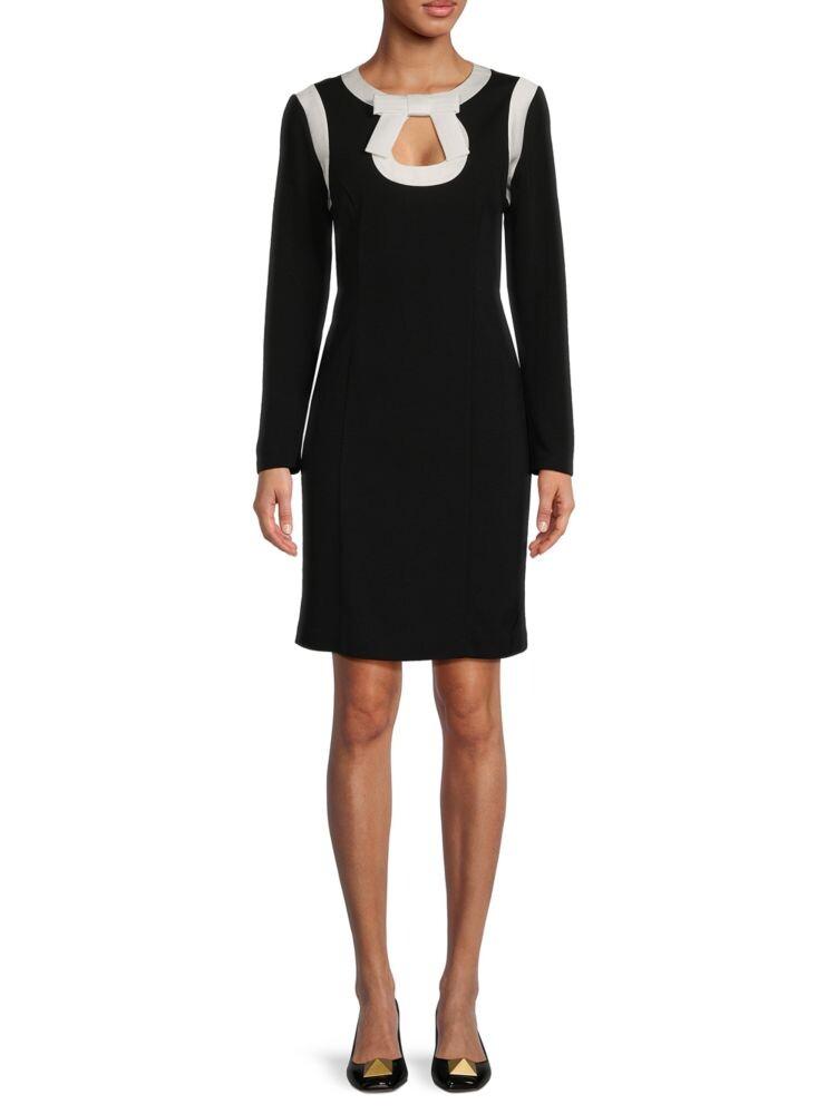 Двухцветное платье-футляр с бантом Focus By Shani, цвет Black Ivory
Двухцветное платье-футляр с бантом Focus By Shani, цвет Black Ivory