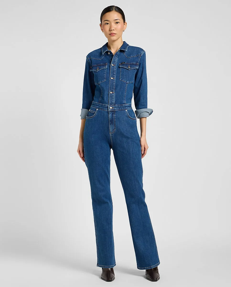 Женский джинсовый комбинезон с застежкой на пуговицы спереди Lee, синий
Женский джинсовый комбинезон с застежкой на пуговицы спереди Lee, синий