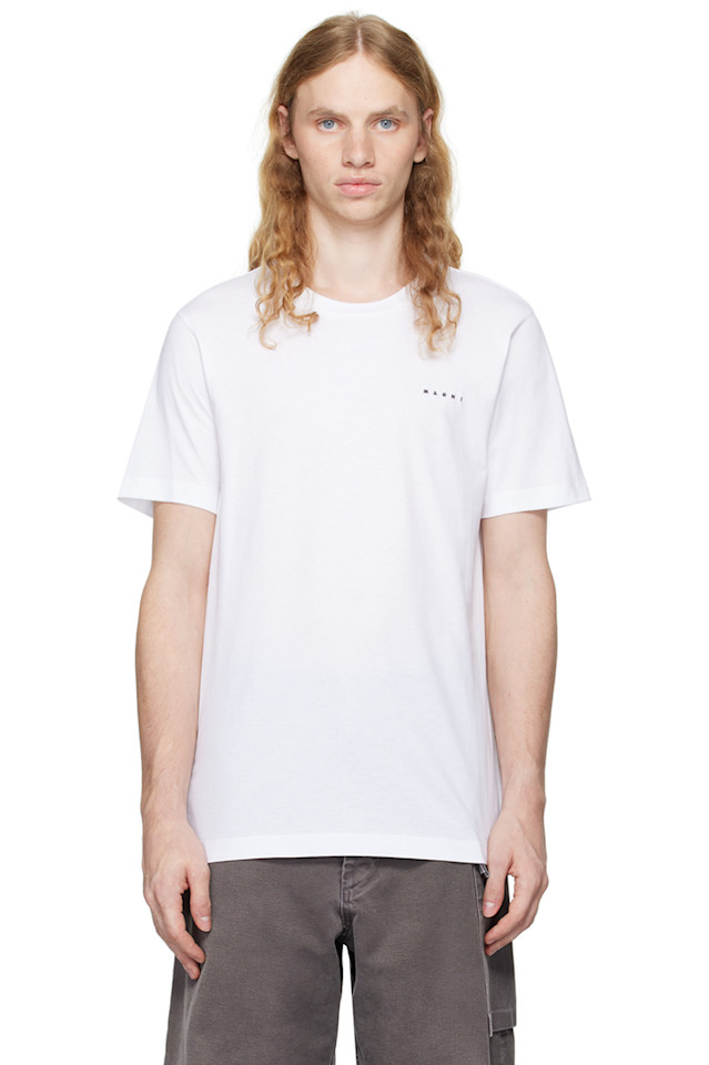 Футболка с мини-логотипом 'marni' Marni, белый
Футболка с мини-логотипом 'marni' Marni, белый