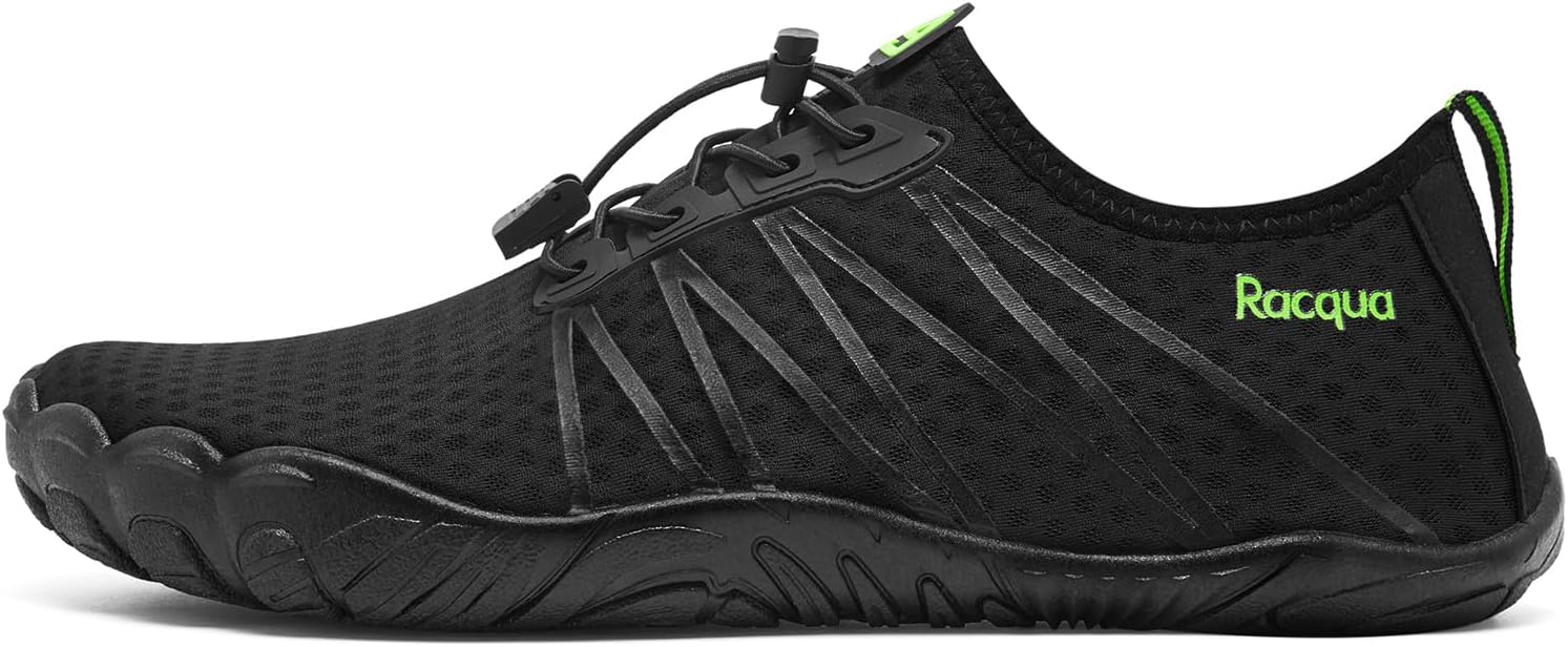 Водные тапочки Racqua для мужчин и женщин, быстросохнущие, дышащие, легкие, для плавания, пляжа, бассейна и походов, черный
Водные тапочки Racqua для мужчин и женщин, быстросохнущие, дышащие, легкие, для плавания, пляжа, бассейна и походов, черный