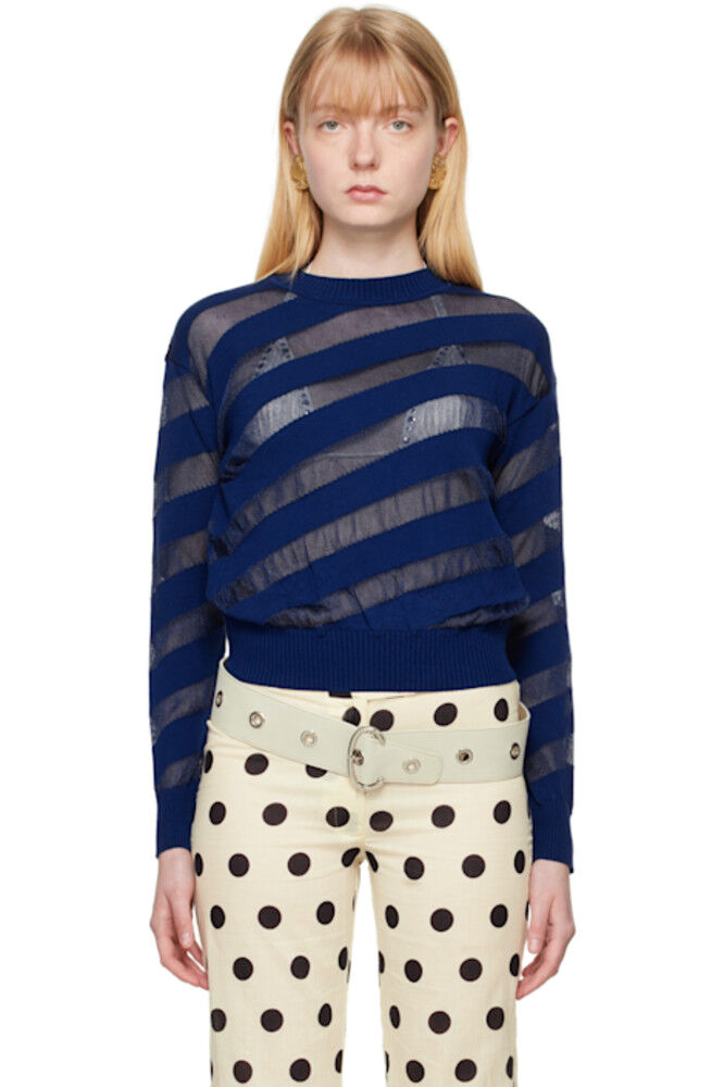 Свитер из темно-синего зебара Gimaguas
Свитер из темно-синего зебара Gimaguas